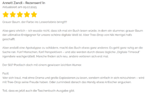 NetGalley Rezension 3 Tree-Drop Der aschgraue Baum