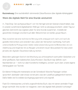 NetGalley Rezension Tree-Drop Der aschgraue Baum