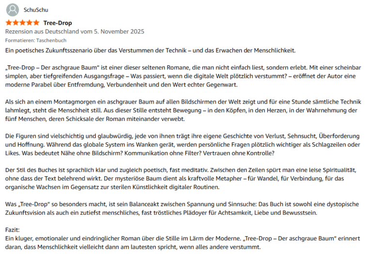 Amazon Rezension Tree-Drop Nov